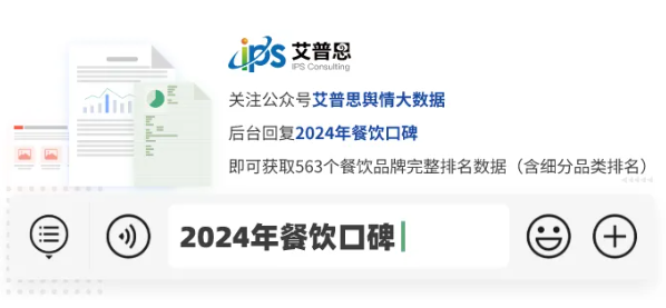 ｜年榜：2024年中国餐饮品牌线PG麻将胡了2模拟器艾普思指数